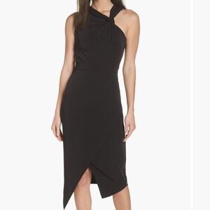 Harlyn Twist Front Asymmetrical Cocktail Dress